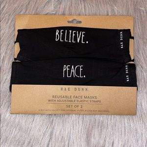 🔥Sale🔥 NWT Rae Dunn 2 pack face masks😷